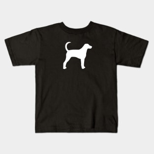 White American Foxhound Silhouette Kids T-Shirt